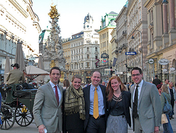 Vis team in Vienna on the Graben