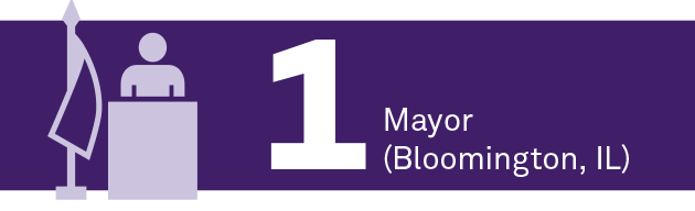 1 mayor (Bloomington, IL)