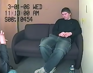 Brendan Dassey interrogation photo March 1, 2016